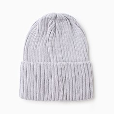 Шапка женская NoBrand 9946469 серая р. 52-56