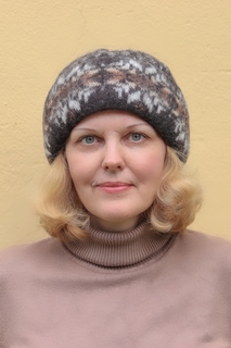 Шапка женская Freyja 282 коричневая/бежевая/оранжевая, one size