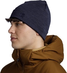 Шапка унисекс Buff Merino Heavyweight Hat solid indigo, р.53-62