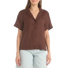 Рубашка женская Maison David ML2106 коричневая L