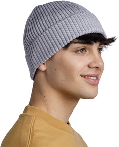 Шапка унисекс Buff Merino Active Hat solid light grey, р.53-62