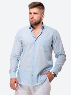 Рубашка мужская HappyFox HFCL1006 голубая 48 RU