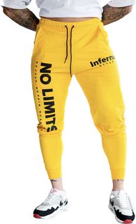 Спортивные брюки мужские INFERNO style Б-001-002-05 желтые 2XL