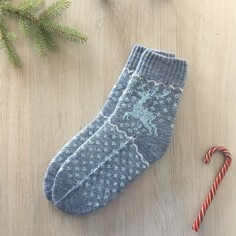 Носки женские Baranowool 4446839 серые 23-25