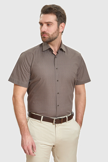 Рубашка мужская Kanzler 2S-428CS-1170-23 коричневая 39