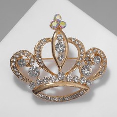 Брошь из металла Queen Fair 7943784 стразы