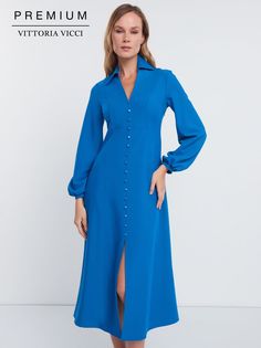 Платье женское Vittoria Vicci Р1-23-2-0-0-52704 синее XXL