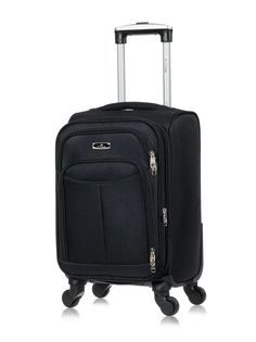 Чемодан унисекс LCase Amsterdam черный, 50x30x28 см
