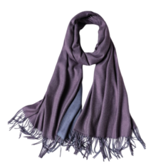 Палантин женский WASABI TREND WH-00036 фиолетовый/серый, 200х70 см