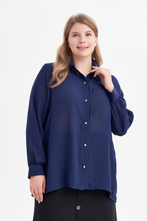 Блуза женская OLSI 2310016 синяя 60 RU