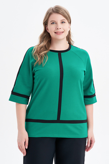 Блуза женская OLSI 2310017 зеленая 60 RU