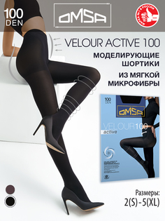 Колготки женские Omsa Velour Active 100 черные 2