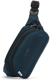 Поясная сумка унисекс Pacsafe Metrosafe LS120, синий econyl