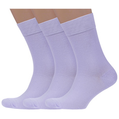 Комплект носков мужских Носкофф 3-АС3 фиолетовых 23-25