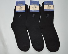 Комплект носков мужских Привет SUPER 1 черных 41-47, 3 пары