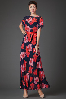 Платье женское Арт-Деко P-773 красное 46 RU