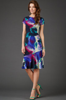 Платье женское Арт-Деко P-759 разноцветное 50 RU