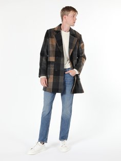 Пальто мужское Colins CL1060980_Q1.V1_CML коричневое L