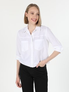 Рубашка женская Colins CL1060165_Q1.V1 белая M
