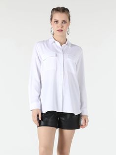 Блуза женская Colins CL1053348_Q1.V1 белая XS Colins