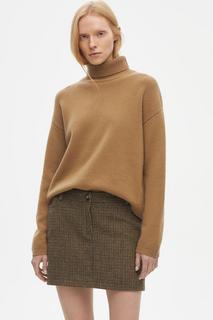 Юбка женская YOUSTORE SK0323002 коричневая 50