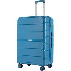 Чемодан унисекс LCase SINGAPORE синий, 77.5x51x31.5 см