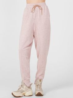 Спортивные брюки женские Lo 18232018 розовые 50 RU