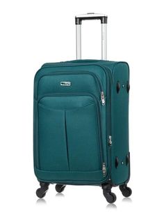 Чемодан унисекс LCase Amsterdam зеленый, 63x39x31 см