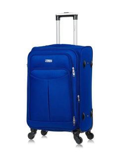 Чемодан унисекс LCase Amsterdam синий, 63x39x31 см