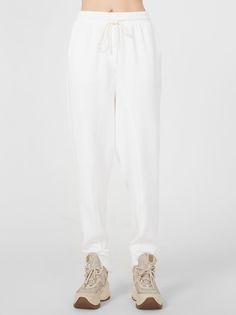 Спортивные брюки женские Lo 18232018 белые 44 RU