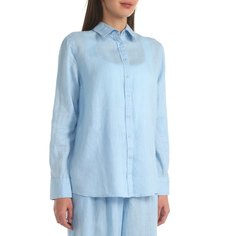 Рубашка женская Maison David ML2109 голубая XS