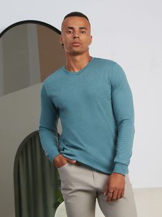 Лонгслив мужской Best Tricotage BT718 зеленый XL