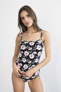 Топ домашний женский JULIMEX Hibiscus top черный XL