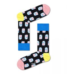Носки мужские Happy Socks MLK01 9300 черные 25