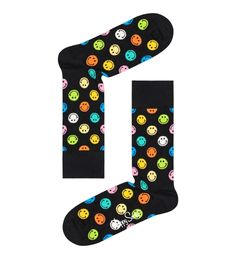 Носки мужские Happy Socks SMY01 9301 черные 25
