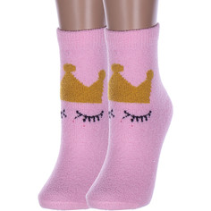 Комплект носков женских Hobby Line 2-Нжмп2206-01 розовых 36-40, 2 пары