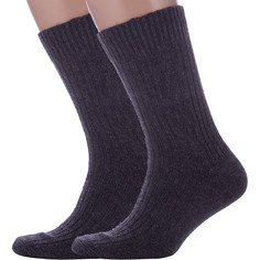Комплект носков мужских Rusocks 2-М-580 серых 27, 2 пары