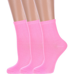 Комплект носков женских Hobby Line 3-Нжх339-04 розовых 36-40, 3 пары