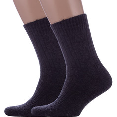 Комплект носков мужских Rusocks 2-М-580 черных 27, 2 пары