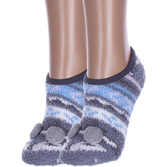 Комплект носков женских Hobby Line 2-Нжмту2009-12 серых 36-40, 2 пары