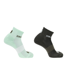 Комплект носков унисекс Socks Evasion 2-Pack зеленый; черный L 2 пары Salomon