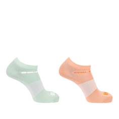 Комплект носков унисекс Socks Festival 2-Pack зеленый; оранжевый XL 2 пары Salomon