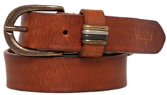 Ремень женский Wrangler Women Loop Detail Belt коричневый, 90 см