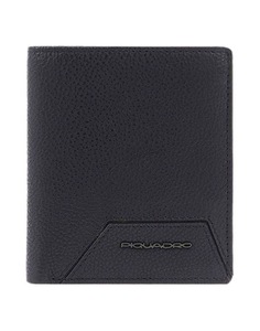 Портмоне мужское Piquadro Vertical mens wallet with coin pocket, credit черное