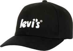 Бейсболка женская Levis Women Poster Logo Cap черная, one size Levis®