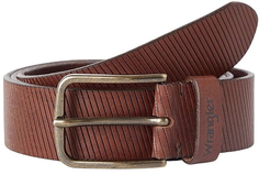 Ремень мужской Wrangler Men Rugged Belt коричневый, 105 см