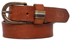 Ремень женский Wrangler Women Loop Detail Belt коричневый, 80 см
