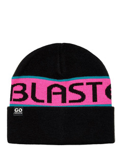 Шапка бини мужская Airblaster Go Medium Beanie черная, розовая, one size