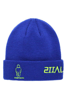 Шапка бини мужская Romp Logo Beanie синяя, one size