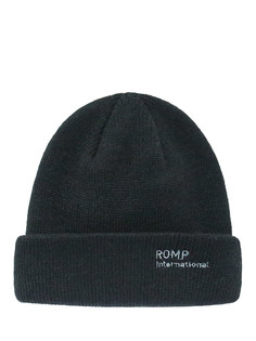 Шапка бини мужская Romp Short Beanie черная, one size